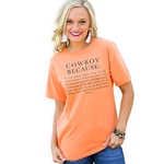 GAMEDAY COUTURE COWBOY BECAUSE TEE
