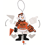 CHEERING SNOWMAN ORNAMENT