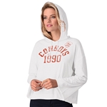 WHITE LONG SLEEVE PULLOVER HOODIE