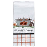 OK ST EAT, DRINK & GO COWBOYS HAND TOWEL