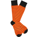 ORANGE WIDE STRIPE SOCK