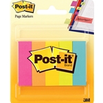 POST-IT PAGE MARKERS - FLUORESCENT COLORS
