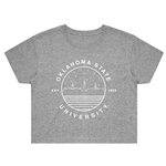 USCAPE GREY SHORT SLEEVE CROP TEE