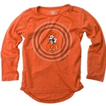 GIRLS LONG SLEEVE HI-LOW BURN OUT TEE