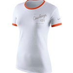 NIKE WHITE WITH ORANGE RINGER TEE