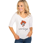 GAMEDAY COUTURE EASY DOES IT V NECK TEE