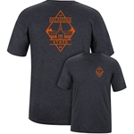 USCAPE CHARCOAL SHORT SLEEVE DIAMOND TEE