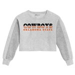OVERSIZED 2 TONE GREY CREW