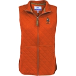 ORANGE FULL ZIP QUILTED VEST