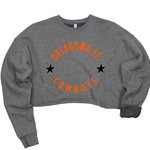 GREY WINNER'S CIRCLE CROP FLEECE