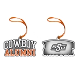 COWBOY ALUMNI PEWTER ORNAMENT