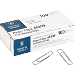 PAPER CLIPS - JUMBO, BOX OF 100