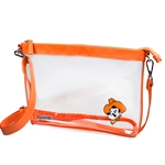OSU LARGE CROSSBODY CLEAR BAG