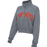 COWBOYS CHARCOAL 1/4 ZIP SWEATSHIRT