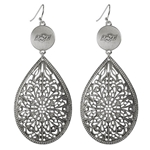OSU SILVER LACE DROP EARRING