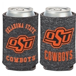 OKSTATE COWBOYS TEAM HEATHERED CAN COOLER