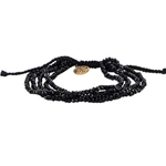 RUSTIC CUFF FELICITY BLACK - GOLD
