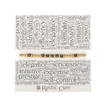 RUSTIC CUFF DAPHNE GUNMETAL - GOLD