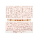 RUSTIC CUFF DAPHNE ORANGE - GOLD