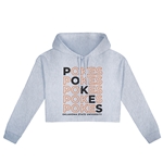 USCAPE GREY HEATHER CROP HOODIE POKES