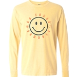 COMFORT COLOR LONG SLEEVE BUTTER TEE SMILEY
