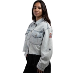 DENIM DISTRESSED JACKET COWBOYS