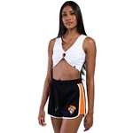 ORANGE BLACK RETRO SHORT