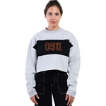 GREY CREWNECK BLACK INSET OSU