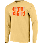 COMFORT COLORS MULTI OKSTATE BUTTER LONG SLEEVE TEE