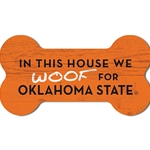 WOOF FOR OKLAHOMA STATE WOOD MAGNET
