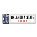 OKLAHOMA STATE SOCCER 3X7 DECAL