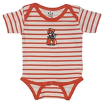 STRIPED DIAPER SHIRT ROMPER