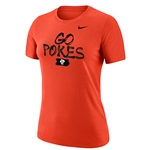 NIKE GO POKES ORANGE DRI FIT TEE