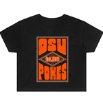 USCAPE BLACK SHORT SLEEVE CROP TEE POSTER