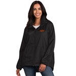 BLACK LIGHT WEIGHT HOODED JACKET