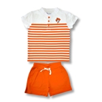 INFANT GRADIENT STRIPE SHORT SET