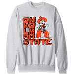 GREY SWEATSHIRT WITH STACKED PETE