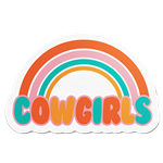 COWGIRLS RAINBOW STICKER