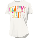 WHITE ROUNDED BOTTOM TEE