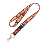 OKSTATE LEOPARD BUCKLE LANYARD