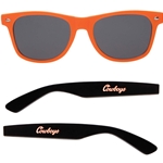 ORANGE/BLACK COWBOYS SCRIPT SUNGLASSES