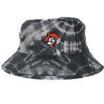 BLACK TYE DYE BUCKET HAT