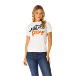 THE GLITTER SCRIPT SHORT SLEEVE TOP