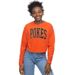 POKES CROP DROPSHOULDER TOP