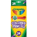 CRAYOLA LONG COLORED PENCIL 24CT