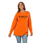 GO COWBOYS SCRIPT LONG SLEEVE TUNIC