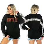 SEQUIN SWEEP LS TOP OKSTATE