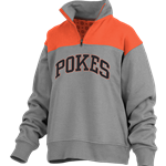 POKES 2 TONE 1/4 ZIP SWEATSHIRT