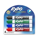 EXPO DRY ERASE MARKERS MULIT COLORED 4CT
