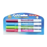 EXPO DRY ERASE MARKER FINE ASSORTED LIGHT COLORS 4CT